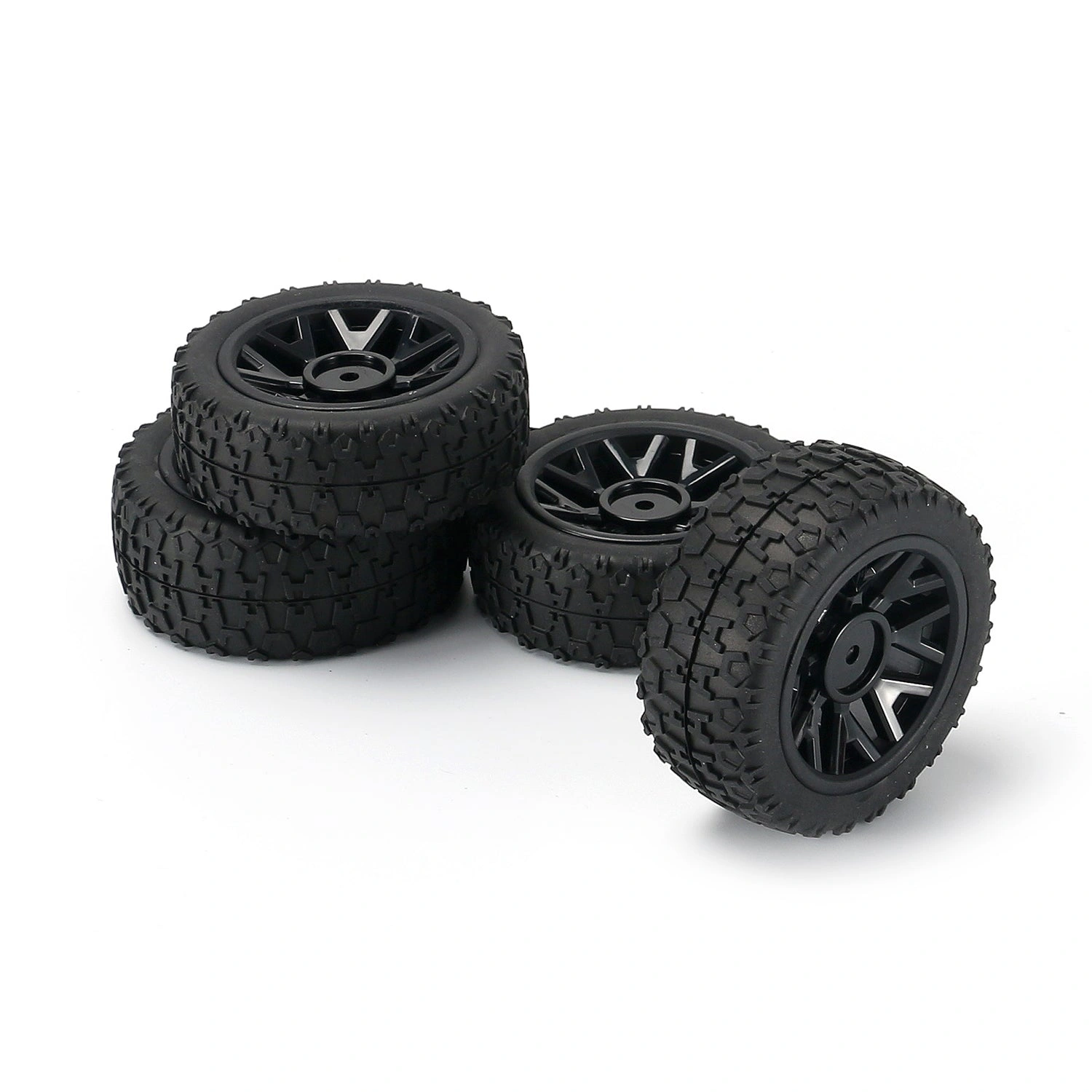 Level Up Your Buggy: 4 PCS Pre-Mounted Tires - Instant Ride Upgrade!