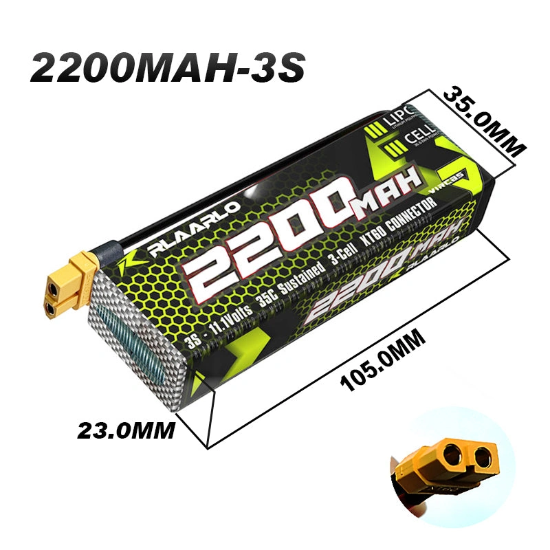 Unleash the Beast 11.1V 2200mAh 3S Lipo Pack XT60 Ready Power Up Your Ride Now